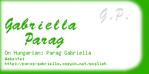 gabriella parag business card